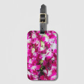Hintergrund für lila orchid-Blume Gepäckanhänger (Vorderseite Vertikal)