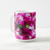 Hintergrund für lila orchid-Blume Kaffeetasse (Vorderseite Links)