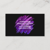 Hintergrund für lila Pinsel Visitenkarte (Rückseite)