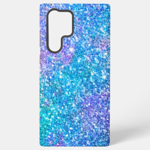 Hintergrund für lila und blaue Imitate Glitzer Samsung Galaxy Hülle