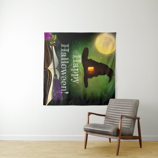 Hintergrund für Magic Hat & Zauberbuch Halloween-P Wandteppich (Beispiel (Horizontal))