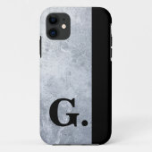 Hintergrund für Männer in der schwarzen Monogramm- Case-Mate iPhone Hülle (Rückseite)