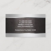 Hintergrund für medizinisches Metall und Leder Visitenkarte (Rückseite)