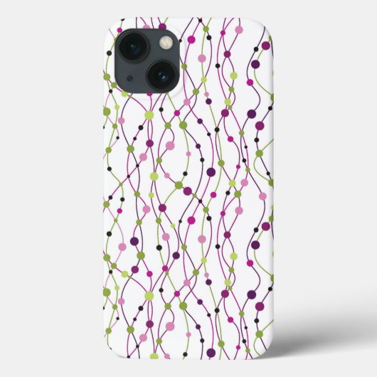 Hintergrund für mehrfarbige Punkte Case-Mate iPhone Hülle (Rückseite)