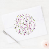 Hintergrund für mehrfarbige Punkte Runder Aufkleber (Umschlag)