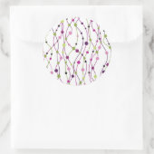 Hintergrund für mehrfarbige Punkte Runder Aufkleber (Tasche)