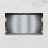 Hintergrund für metallisch gebürstetes Material |  Visitenkarte (Rückseite)