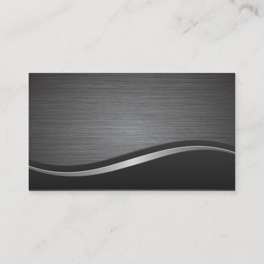 Hintergrund für metallische Bürsten und Wave | Sym Visitenkarte (Rückseite)