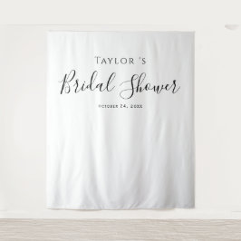 Hintergrund für Minimalistisches Brautparty Wandteppich