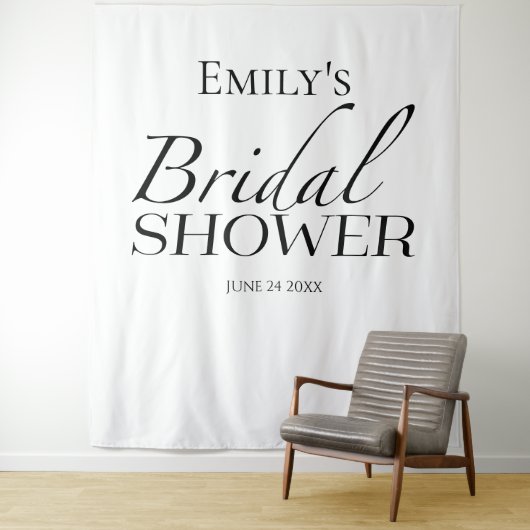 Hintergrund für Minimalistisches Schwarz/Weiß-Brau Wandteppich (Beispiel)