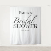 Hintergrund für Minimalistisches Schwarz/Weiß-Brau Wandteppich (Vorderseite)