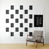 Hintergrund für moderne Berufliche Firmenlogos Wandteppich (Beispiel (Horizontal))