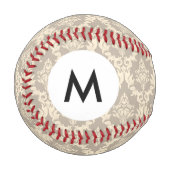 Hintergrund für Monogram-Damask Baseball (Vorderseite Links)