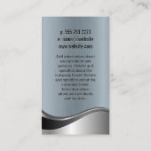 Hintergrund für Monogramm/Metallbürste Visitenkarte (Rückseite)