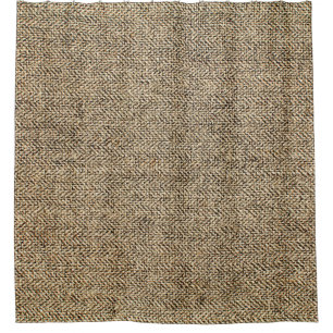 Hintergrund für natürliche Leinen, Bagger, Beige Duschvorhang