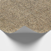Hintergrund für natürliche Leinen, Bagger, Beige Geschenkpapier (Ecke)