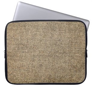 Hintergrund für natürliche Leinen, Bagger, Beige Laptopschutzhülle