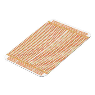 Hintergrund für Orange und Weiße Quadrate Magnet