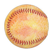 Hintergrund für Orange Wasserfarbe Baseball (Vorderseite Links)