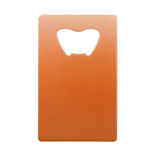 Hintergrund für orangefarbene Tapeten Kreditkartenflaschenöffner
