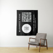 Hintergrund für Party-Event-Seminar Logo-QR-Code Wandteppich (Beispiel)