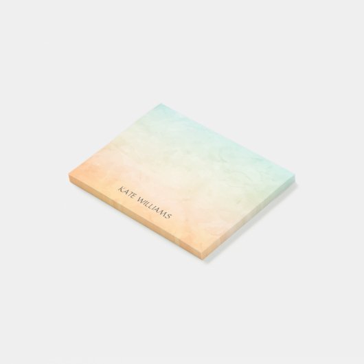 Hintergrund für personalisierte Wasserfarbe Post-it Klebezettel (angewinkelt)