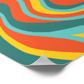Hintergrund für Retro 70er-Wirbel Poster (Ecke)