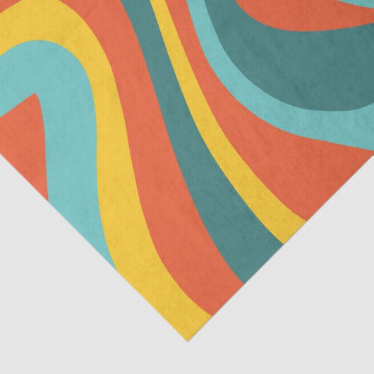 Hintergrund für Retro 70er-Wirbel Seidenpapier (Detail)