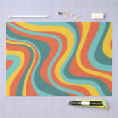 Hintergrund für Retro 70er-Wirbel Seidenpapier (Handwerk)