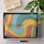 Hintergrund für Retro 70er-Wirbel Seidenpapier (Geschenk)