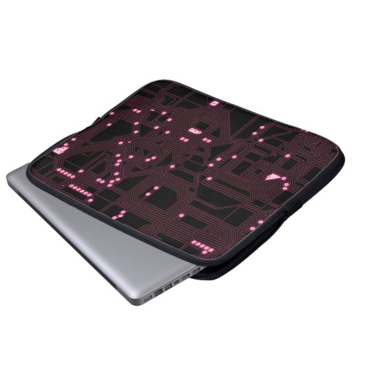 Hintergrund für rosa Mikrochip-Schaltung, 3d, ab Laptopschutzhülle (Vorne Knopf)