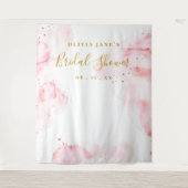 Hintergrund für rosa und goldene Kalligrafie-Scrip Wandteppich (Vorderseite)