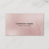 Hintergrund für Rose-Gold-Alkoholfarbe Visitenkarte (Vorderseite)