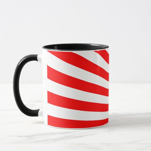 Hintergrund für rote Sonnenstrahlen Tasse (Links)