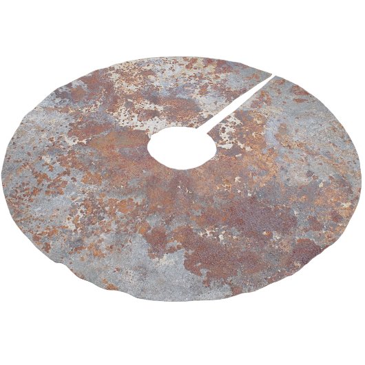 Hintergrund für ruhende Metalltextur Polyester Weihnachtsbaumdecke (Schrägansicht)