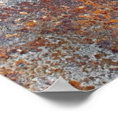 Hintergrund für ruhende Metalltextur Poster (Ecke)