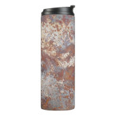 Hintergrund für ruhende Metalltextur Thermosbecher (Nach links gedreht)