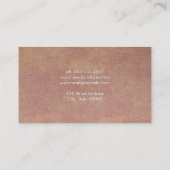 Hintergrund für rustikale Papiertexte Visitenkarte (Rückseite)