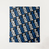 Hintergrund für Schwarz und Blau des Abschlusses Wandteppich (Vorderseite)