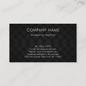 Hintergrund für schwarze Diamanten Visitenkarte (Rückseite)