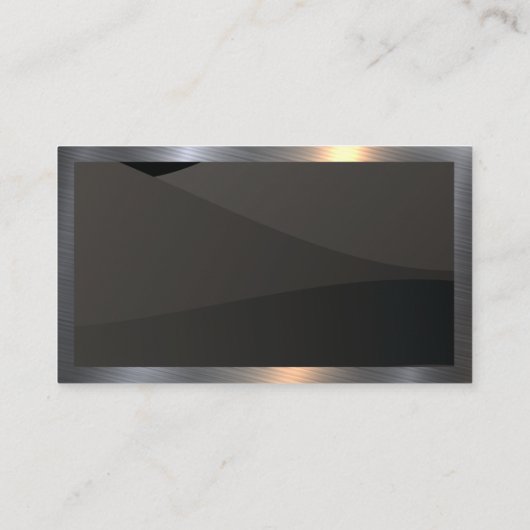 Hintergrund für schwarze Waves | QR-Code Visitenkarte (Rückseite)