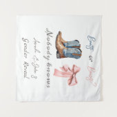 Hintergrund für Stiefel oder Bows Blau und Rosa Ge Wandteppich (Vorderseite (Horizontal))