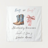 Hintergrund für Stiefel oder Bows Blau und Rosa Ge Wandteppich (Vorderseite)