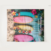 Hintergrund für Strand und Surfbretter mit Wandtep Wandteppich (Vorderseite (Horizontal))