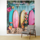 Hintergrund für Strand und Surfbretter mit Wandtep Wandteppich (Beispiel)