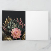 Hintergrund für Sukkulatur und Blume Karte (Innenseite)