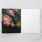 Hintergrund für Sukkulatur und Blume Karte (Innenseite)