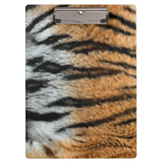 Hintergrund für Tiger Stripe-Print Klemmbrett (Vorderseite)