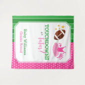 Hintergrund für Touchdowns oder Tutus Gender Revea Wandteppich (Vorderseite (Horizontal))