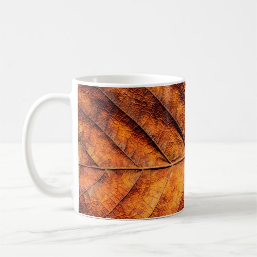 Hintergrund für trockene Blätter Kaffeetasse (Links)